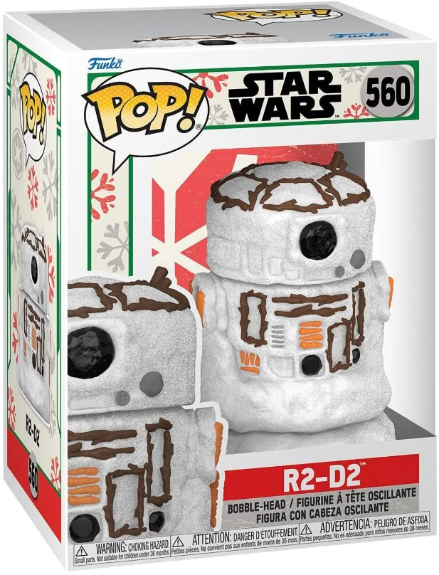 Фигурка Funko POP Star Wars: Holiday – R2-D2 Snowman Bobble-Head (9,5 см)