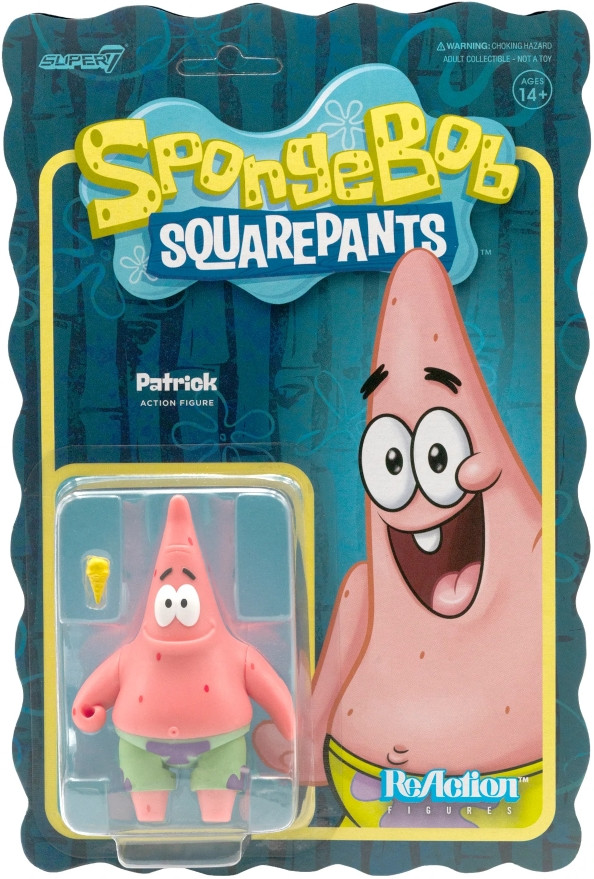 Фигурка ReAction Figure Spongebob Squarepants: Patrick – Wave 1 (9 см)