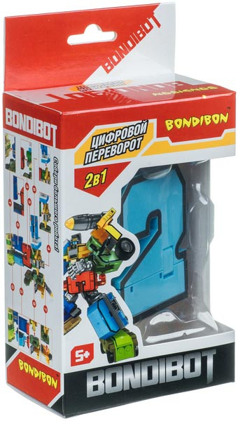 Трансформер Bondibot 2в1: Цифра 2