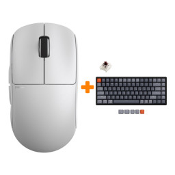����� ���� Pulsar X2 Wireless Mini White + ���������� Keychron K2, RGB  Hot-Swap, Gateron Brown Switch