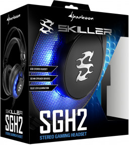 Гарнитура Sharkoon Skiller SGH2 проводная игровая (чёрный)(4044951019984)