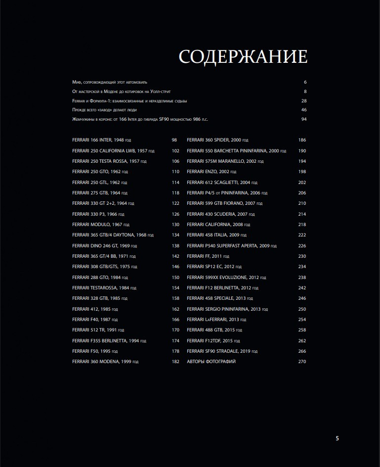 Ferrari: ���������� �������. ������������ ����������