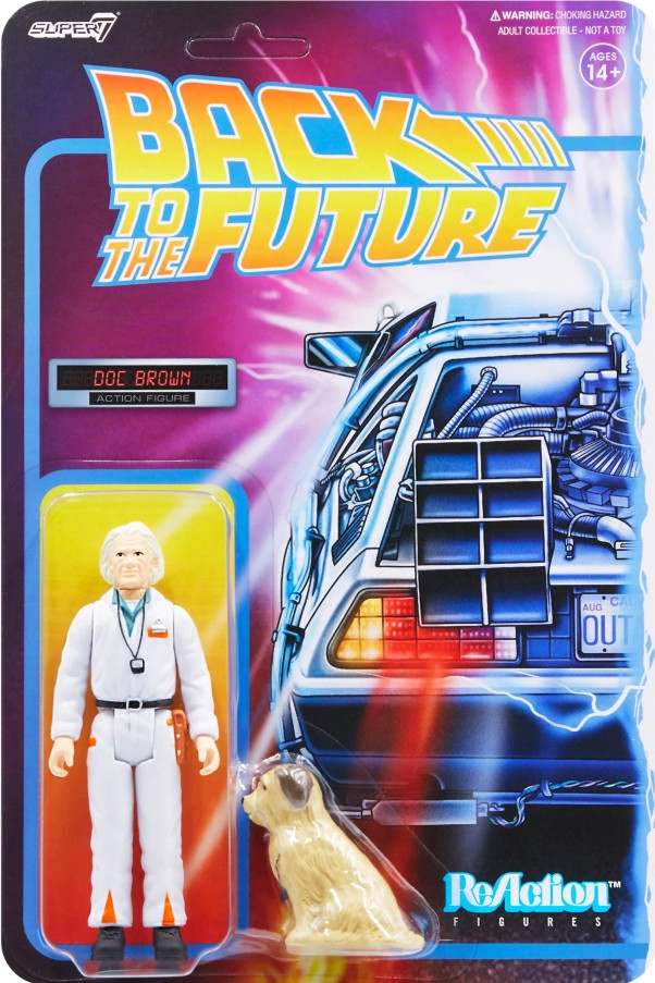Фигурка ReAction Figure Back To The Future:  80s Doc Brown  – Wave 2 (9 см)