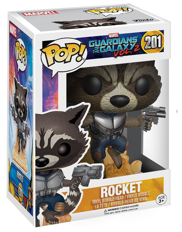  Funko POP Marvel: Guardians Of The Galaxy Vol. 2  Rocket Bobble-Head (9,5 )