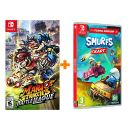 Mario Strikers: Battle League [Switch] + Smurfs Kart. Turbo Edition [Switch]  