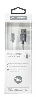  Qumo USB-Lightning MFI c  Apple 8 pin (-) (23591)