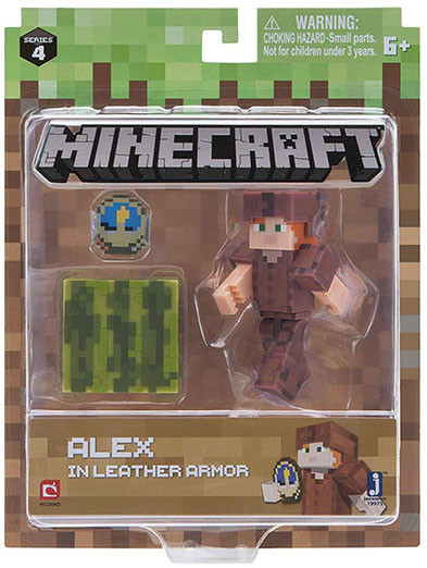 Фигурка Minecraft Series 4: Alex In Leather Armor (8 см)