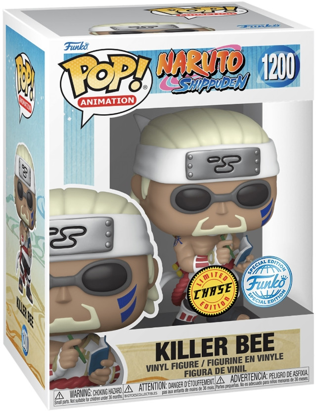  Funko POP Animation: Naruto Shippuden  Killer Bee With Chase Exclusive (9,5 )