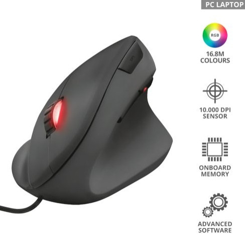 ���� Trust GXT 144 Rexx Ergonomic Vertical Gaming Mouse ������� ������������ ��������� ��� PC