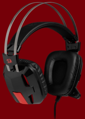 Гарнитура Redragon Lagopasmutus 2 проводная игровая для PC с кабелем 2 м (красный + черный)