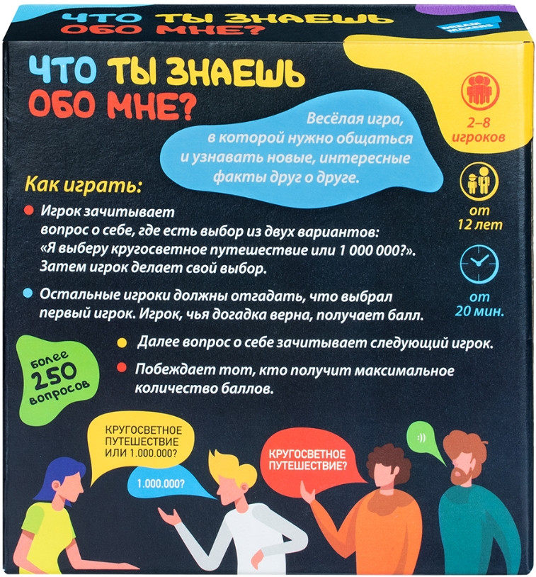 Настольная игра Что ты знаешь обо мне?