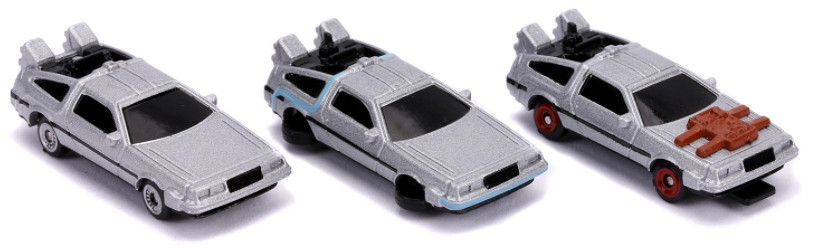 Набор машинок Hollywood Rides: Back to the Future (franchise) – Time Machine 1,65" (3 шт.)