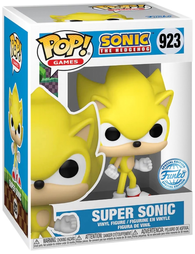 Фигурка Funko POP Games: Sonic The Hedgehog – Super Sonic With Chase Exclusive (9,5 см)