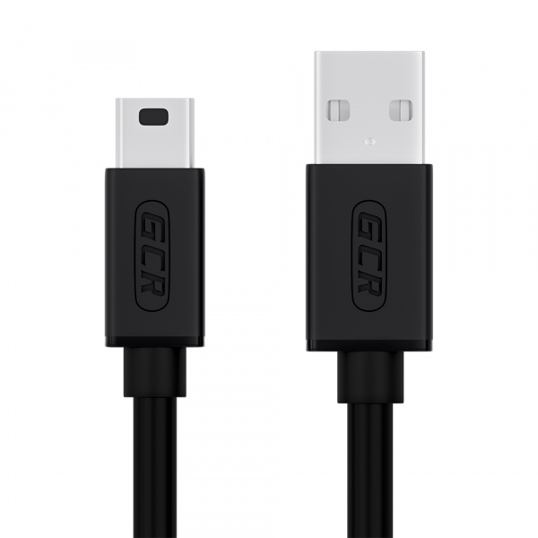 Кабель Greenconnect USB 2.0, AM/mini 5P, 3 м (черный) (GCR-UM2M5P-BB2S-3.0m)