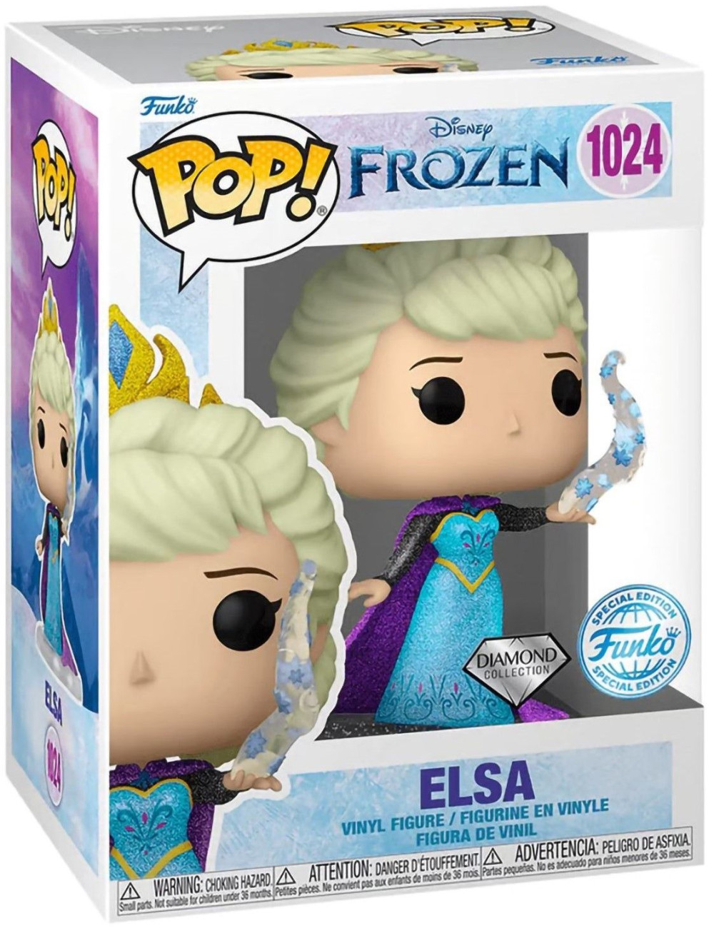 Фигурка Disney Funko POP: Frozen – Elza Diamond Glitter Exclusive (9,5 см)