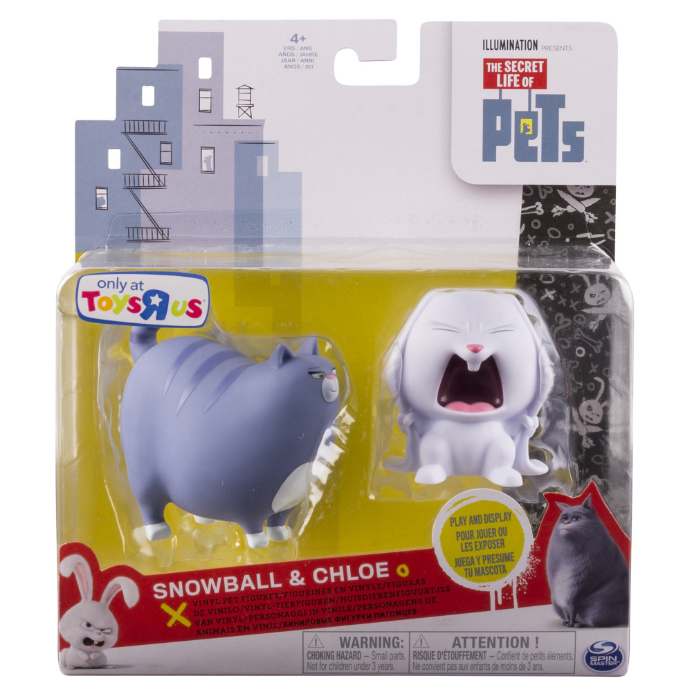 Набор фигурок Тайная жизнь домашних животных (Secret Life Of Pets). Кролик Снежок и кошка Хлоя