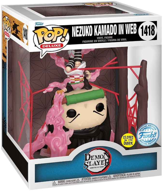  Funko POP Deluxe Demon Slayer: Kimetsu no Yaiba  Nezuko Kamado in Web [Glows In The Dark] Exclusive (9,5 )