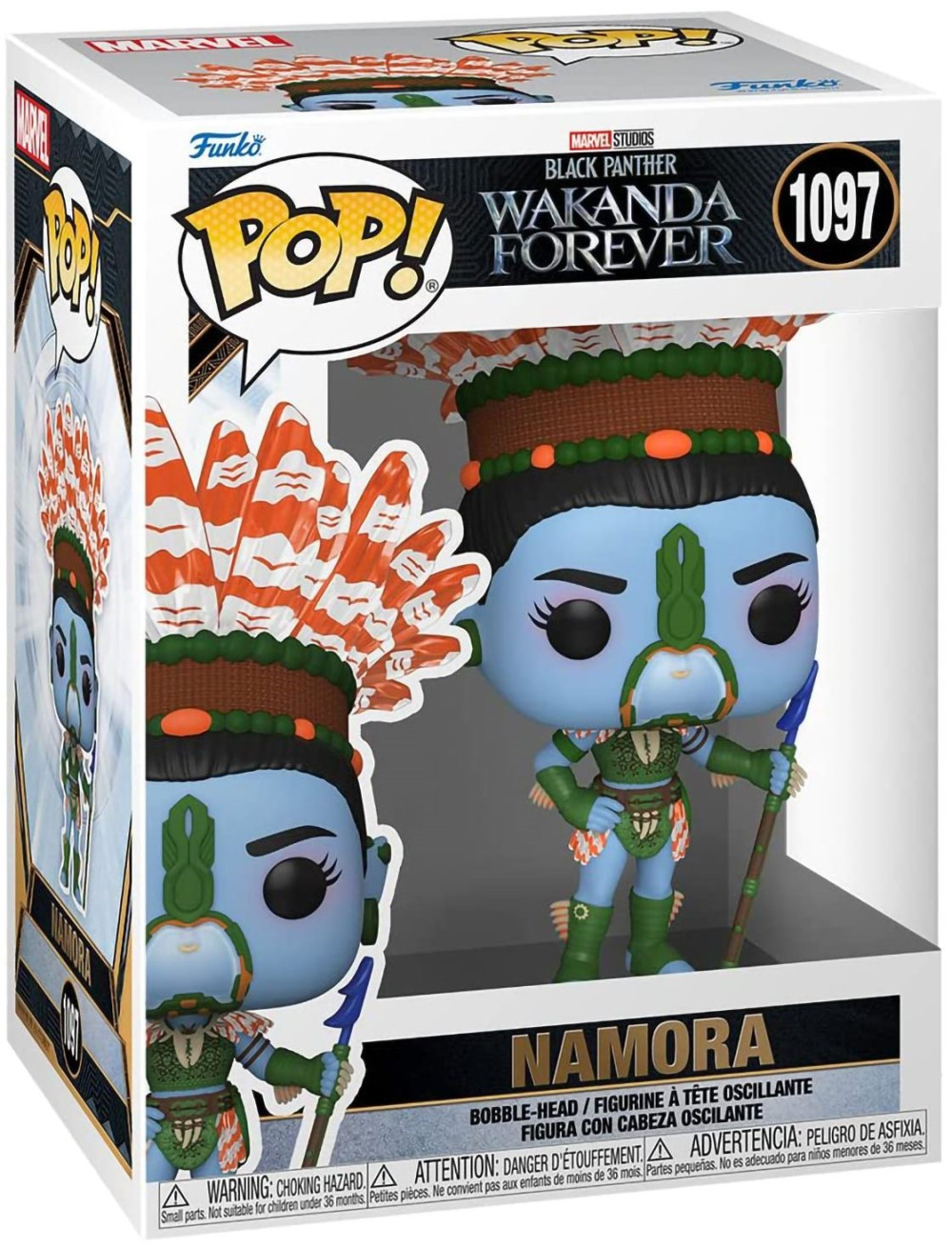  Funko POP Marvel Black Panther: Wakanda Forever  Namora Bobble-Head (9,5 )