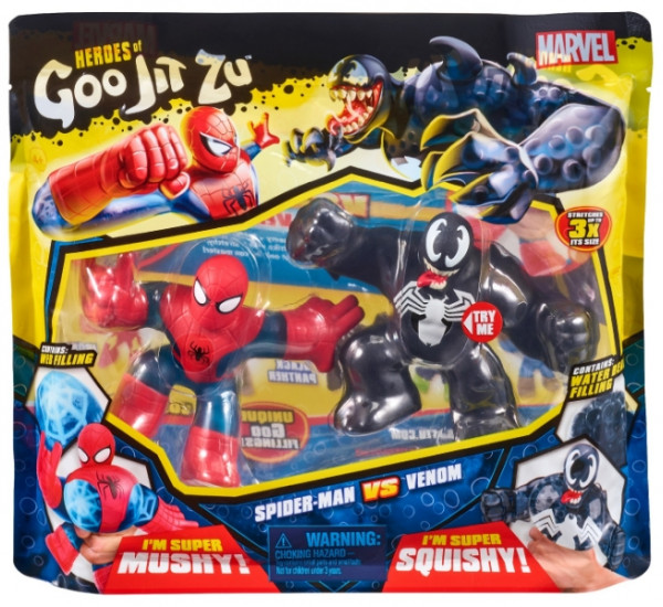 Набор фигурок-тянучек GooJitZu: Marvel – Spider-Man Vs Venom (2 шт.)