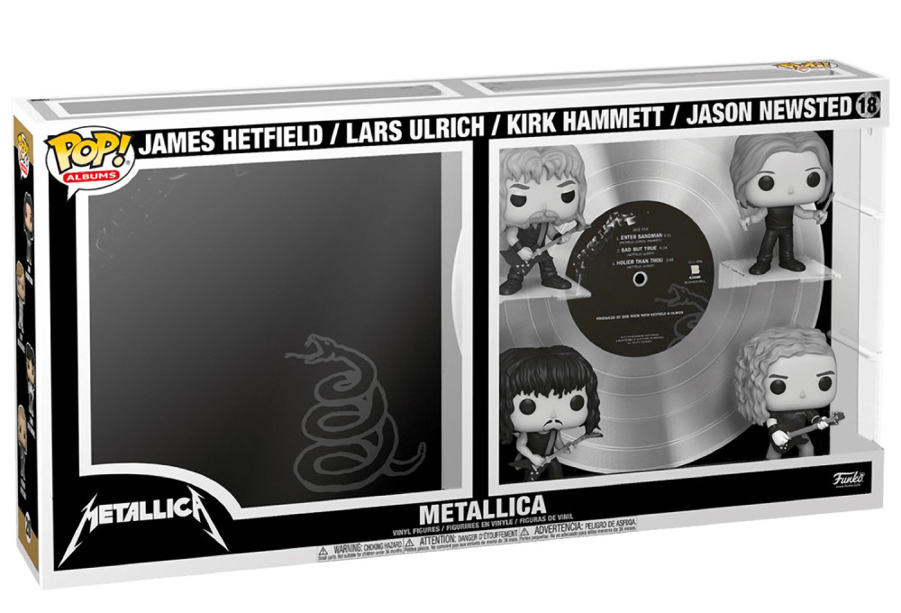  Funko POP Album: Metallica  Metallica Black & White Exclusive Deluxe (9,5 )