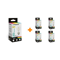    Polaroid 220V FIL A60 4W 4000K E27 470lm, 5