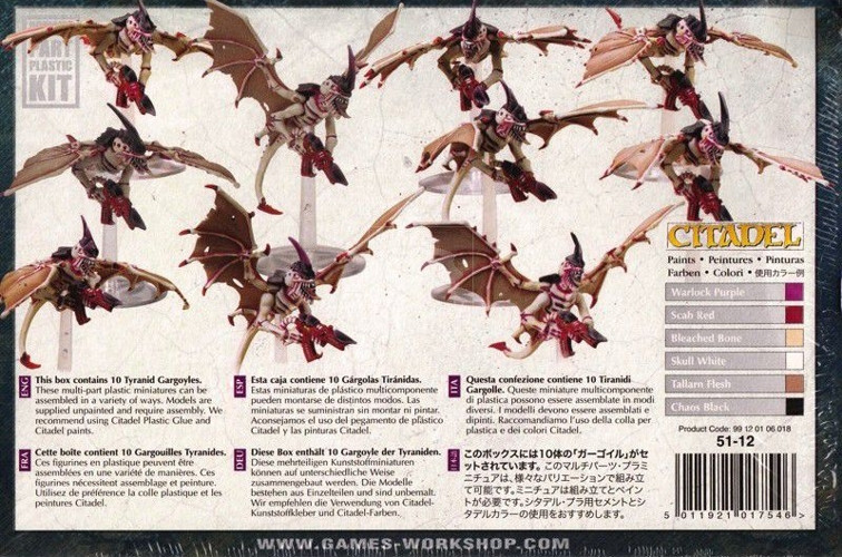 Набор миниатюр Warhammer 40,000. Tyranid Gargoyle Brood