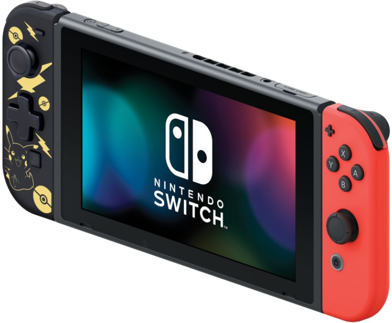  Hori D-PAD  Pikachu Black & Gold  Nintendo Switch (L) (NSW-297U)