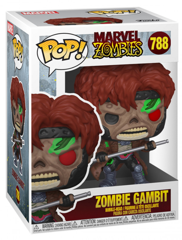 Фигурка Funko POP Marvel: Zombies – Zombie Gambit Bobble-Head (9,5 см)