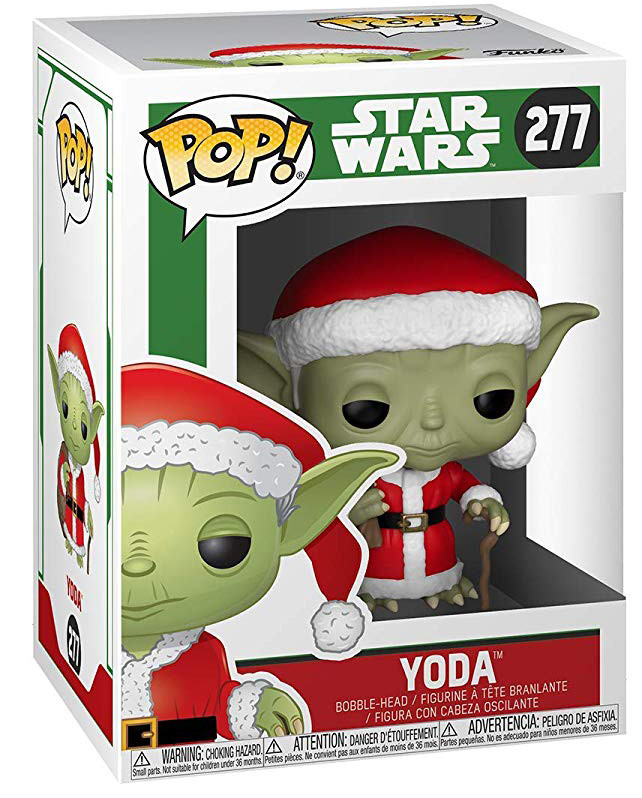 Фигурка Funko POP Star Wars: Holiday – Yoda As Santa Bobble-Head (9,5 см)