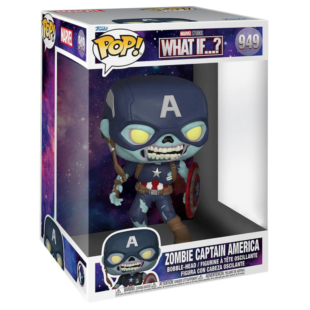  Funko POP Marvel What If...? Zombie Captain America Bobble-Head Exclusive (25 )