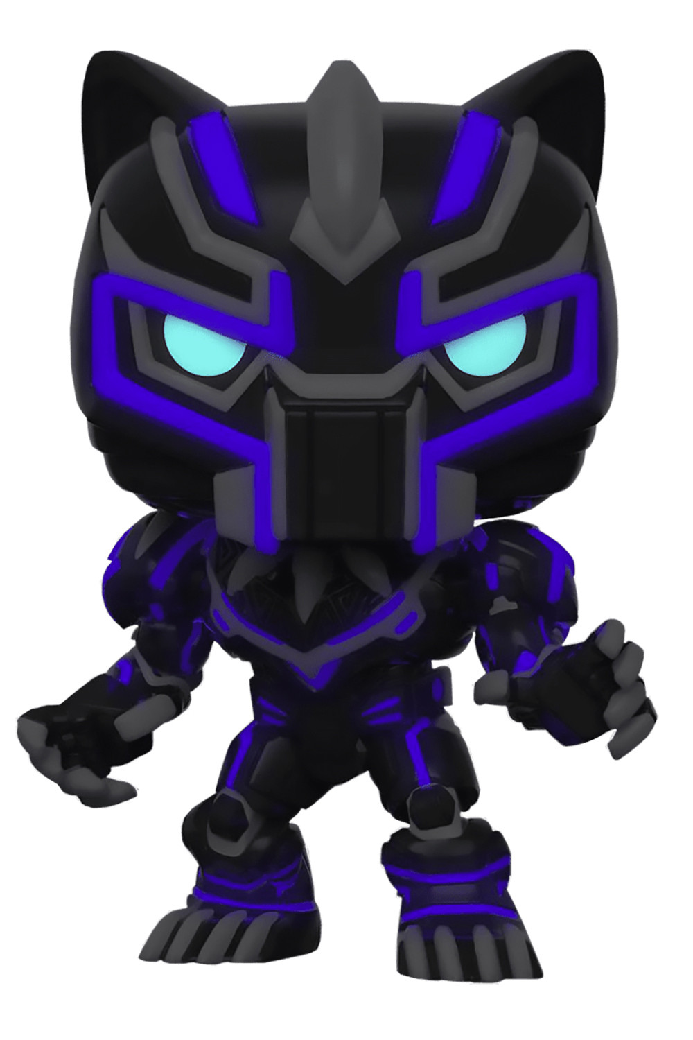  Funko POP Marvel: Avengers Mech Strike  Black Panther Glows In The Dark Exclusive Bobble-Head (9,5 )