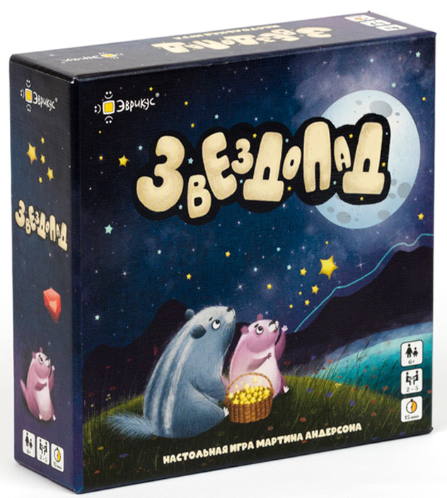 Настольная игра Звездопад Новое издание + Конструктор Huggy Wuggy 33 детали Набор