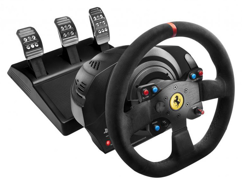 Гоночный руль Thrustmaster T300 Ferrari Integral Rw Alcantara ed eu для PS4 / PS3