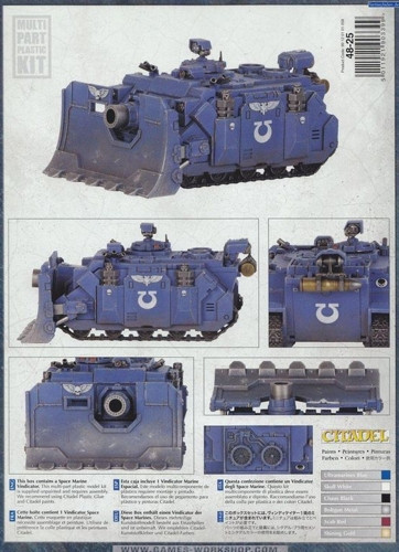 Набор миниатюр Warhammer 40,000. Space Marine Vindicator