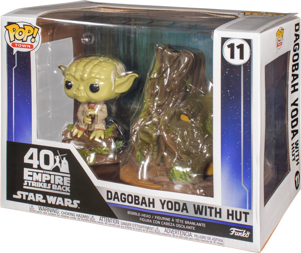 Фигурка Funko POP Town: Star Wars 40 Empire – Strikes Back Dagobah Yoda With Hut