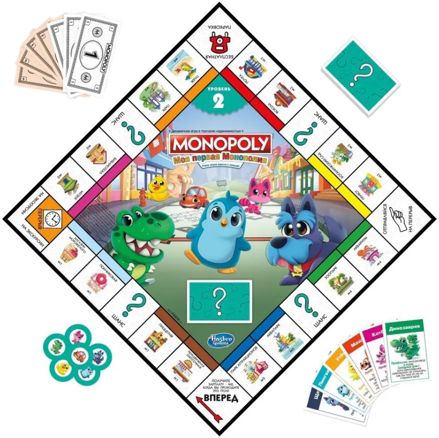 Настольная игра Монополия Джуниор 2в1