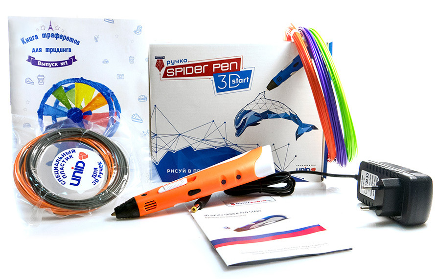 3D-����� Spider Pen Start (Yellow) + ����� �������� 40 ������
