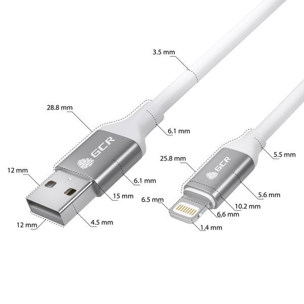  Greenconnect Apple, AM/Lightning 8pin MFI 1.2   iPod, iPhone, iPad () (GCR-52208)