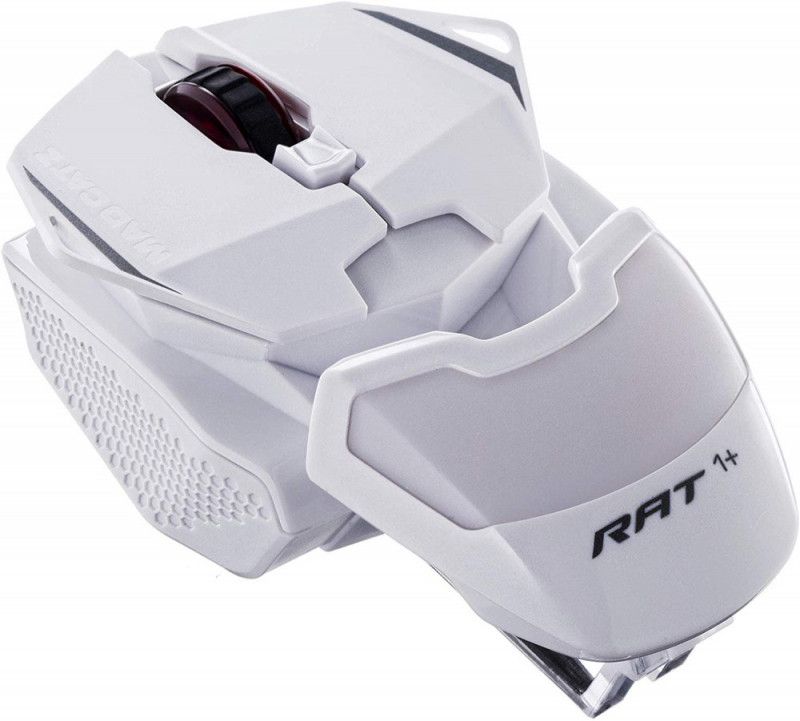 Мышь Mad Catz R.A.T. 1+ проводная игровая для PC (белый)(4897093960023)