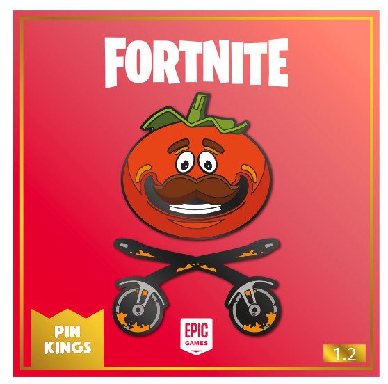  Fortnite 1.2 Tomatohead Pin Kings 2-Pack