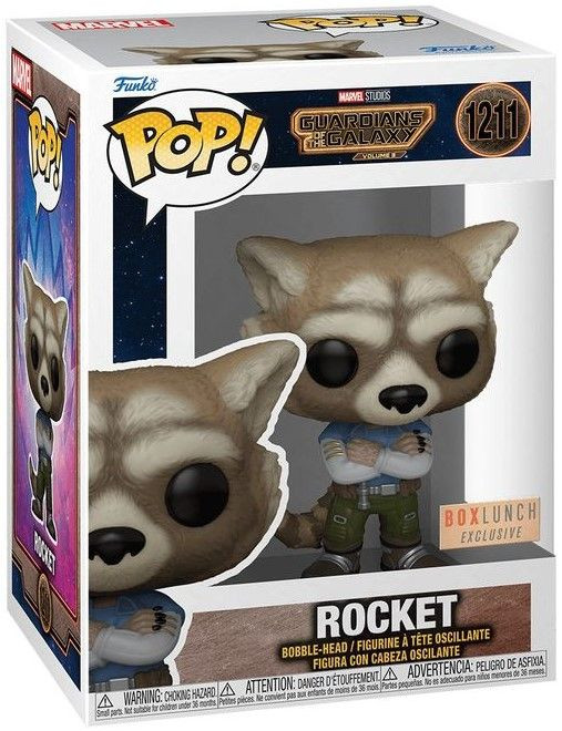 ������� Funko POP Marvel: Guardians Of The Galaxy 3 � Rocket Exclusive Bobble-Head (9 ��)