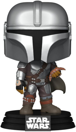  Funko POP Star Wars: Book of Boba Fett  Mandalorian with Pouch Bobble-Head (9,5 )