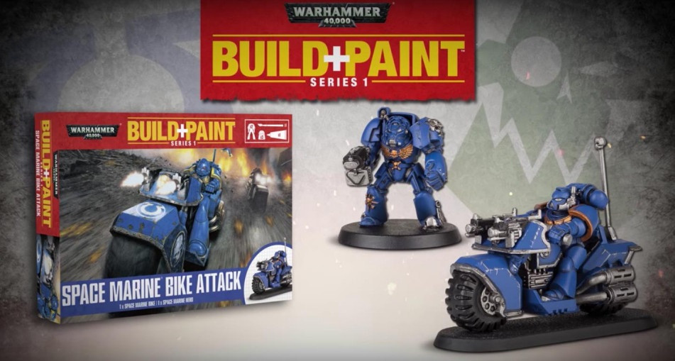 Warhammer 40 000: Miniatures Build+Paint  Space Marine Bike Attack