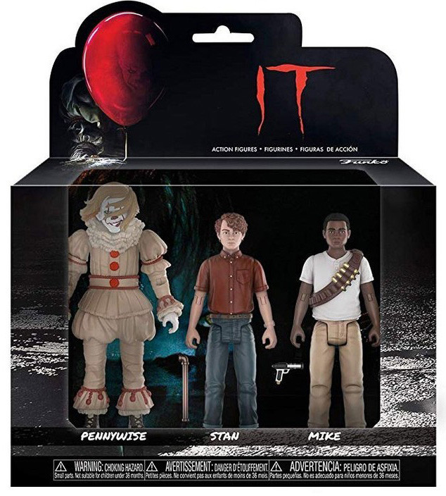  Funko Action Figures: IT  Pennywise & Stanley & Mike (3-Pack)