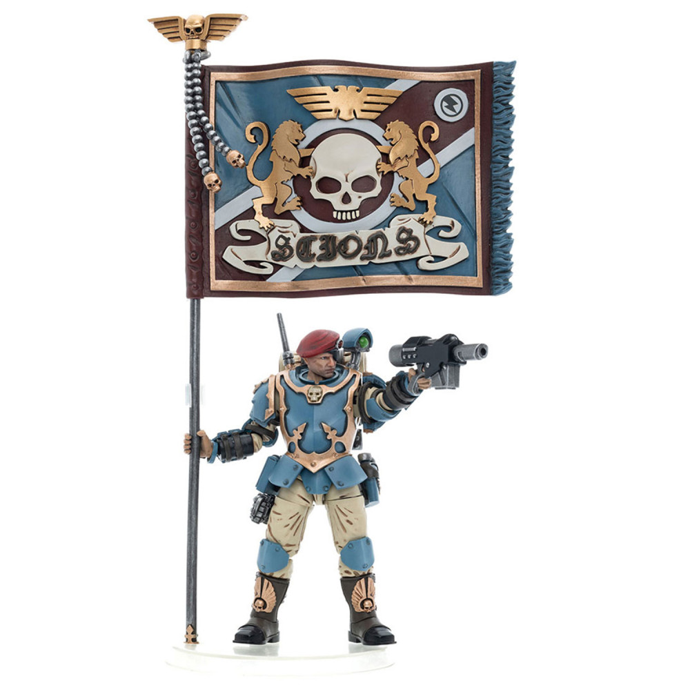  Warhammer 40 000: Astra Militarum Tempestus Scions / Command  Squad 55th Kappic Eagles Banner Bearer 1:18 (10,7 )