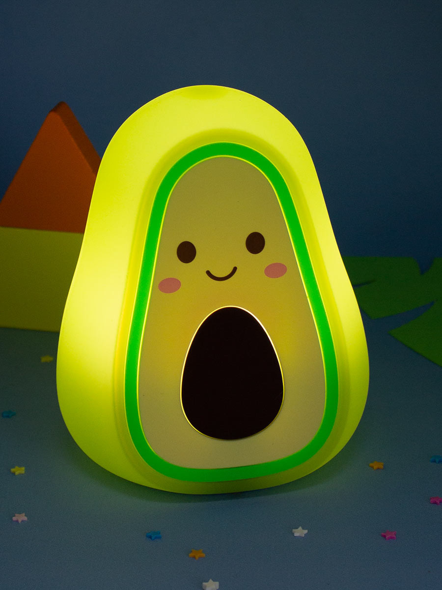 Светильник-ночник Авокадо Smile силиконовый зеленый (14 см)