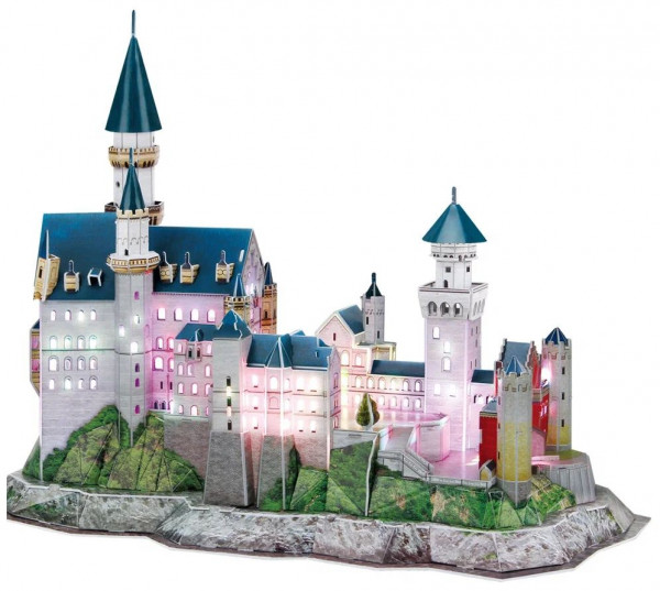 3D Puzzle Замок Нойшванштайн с LED-подсветкой (128 элементов)