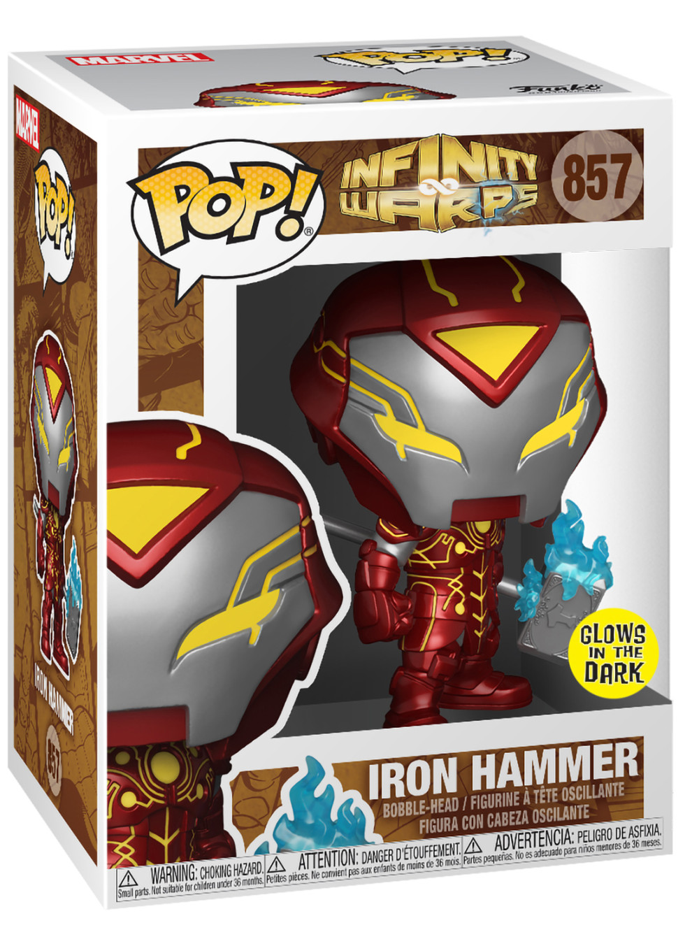  Funko POP Marvel: Iron Hammer Glows In The Dark Bobble-Head (9,5 )