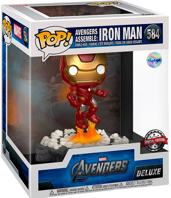  Funko POP Marvel: Avengers Endgame  Assemble Iron Man Deluxe Bobble-Head (9,5 )