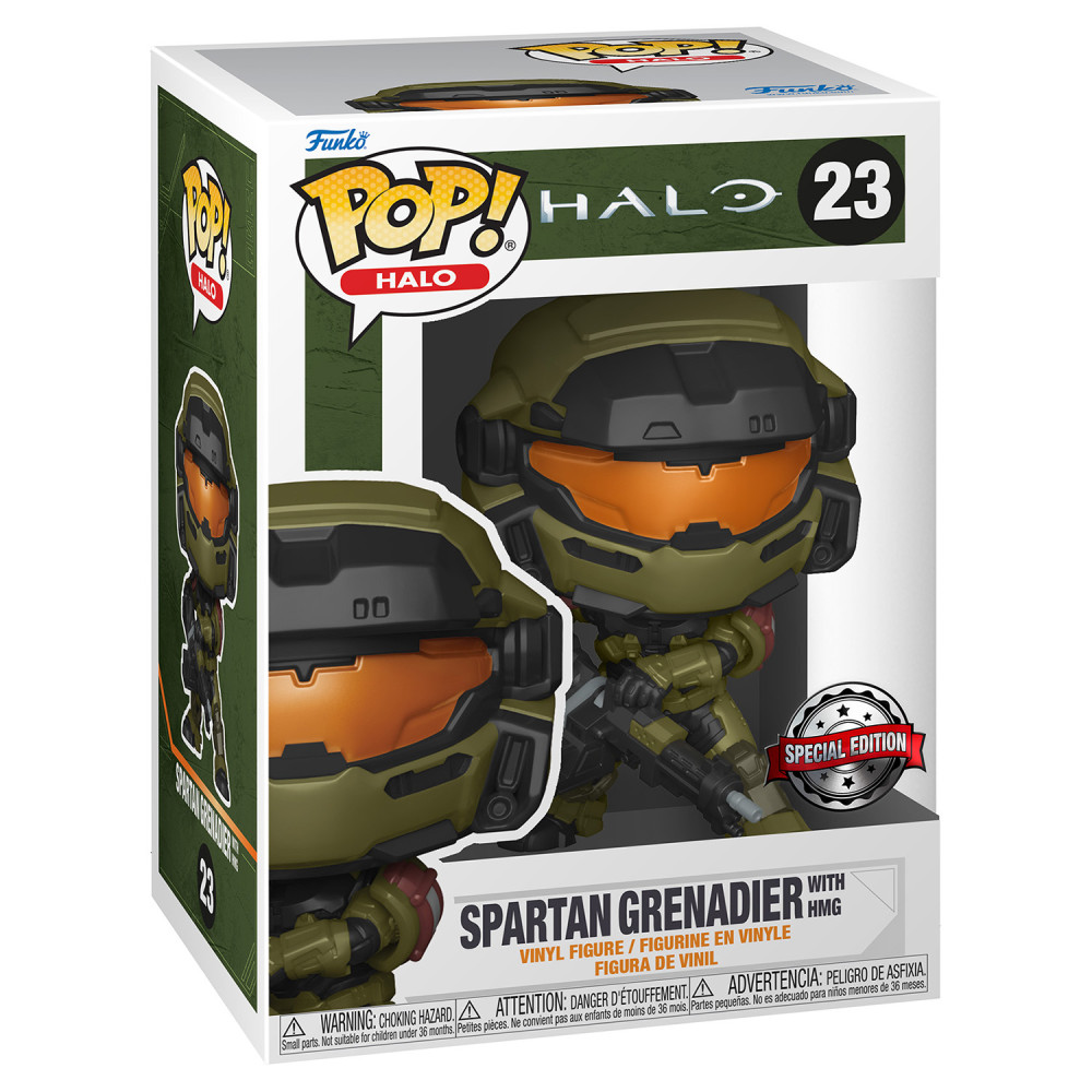 Фигурка Funko POP Halo: Halo Infinite – Spartan Grenadier With HMG Exclusive (9,5 см)